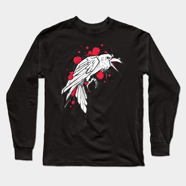 Raven crow Long Sleeve T-Shirt by trainwreck911